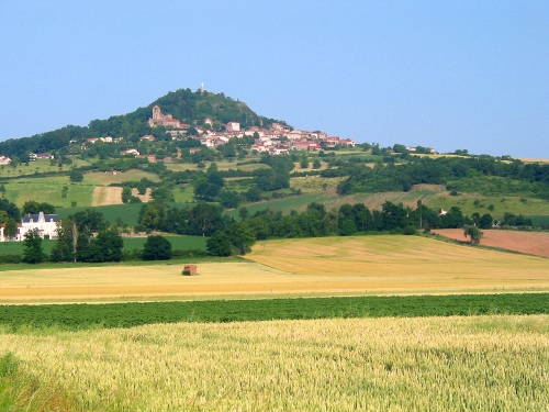 Le village d'Usson, Massif central
