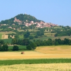 Le village d'Usson, Massif central